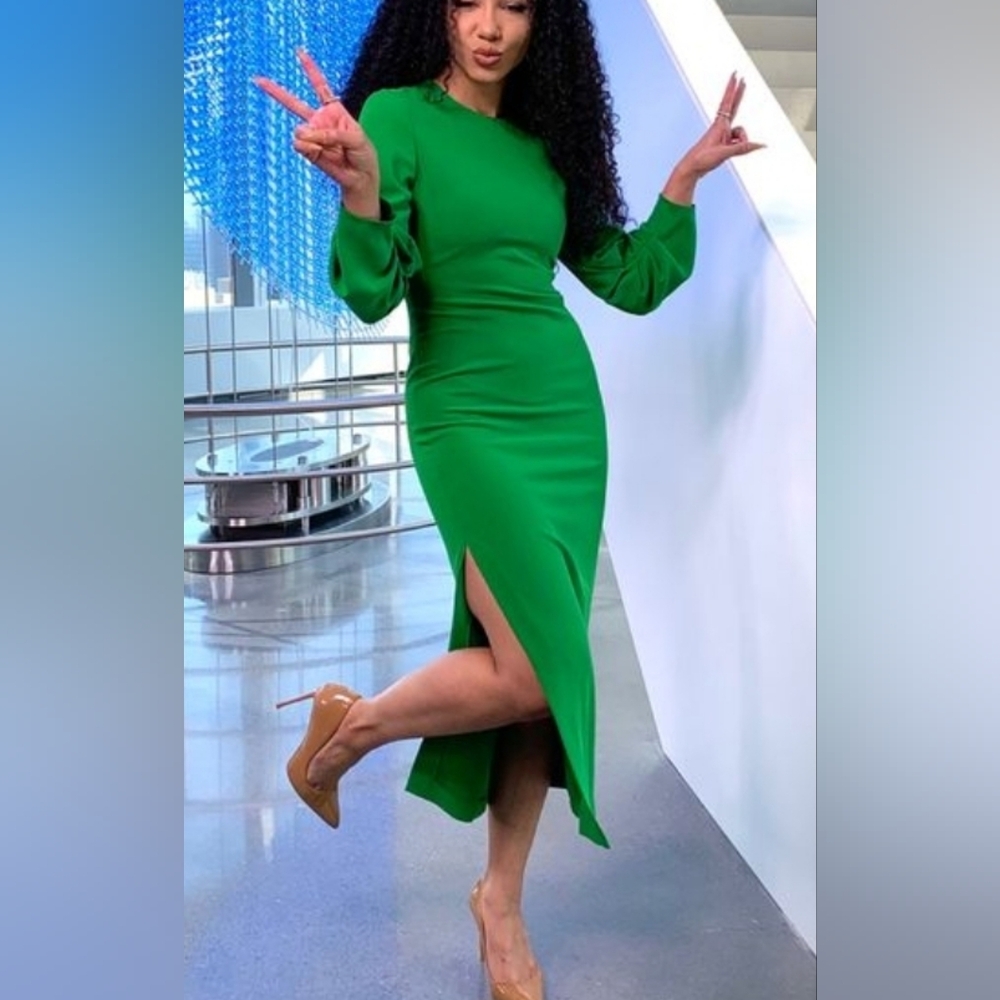 ZARA Elegant Green Dress